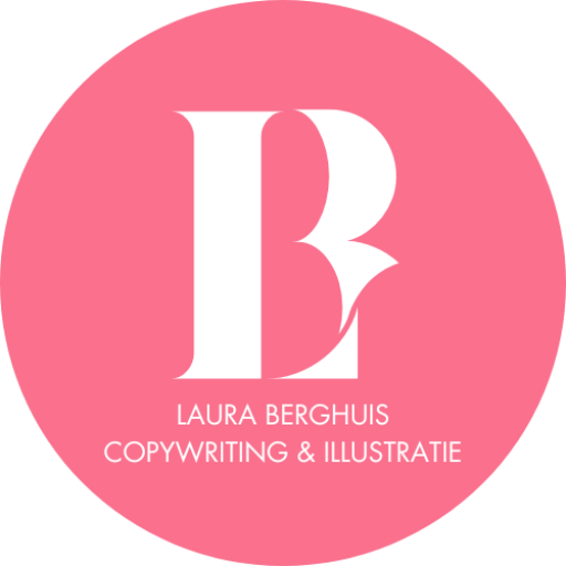 Laura Berghuis copywriting illustratie full pink